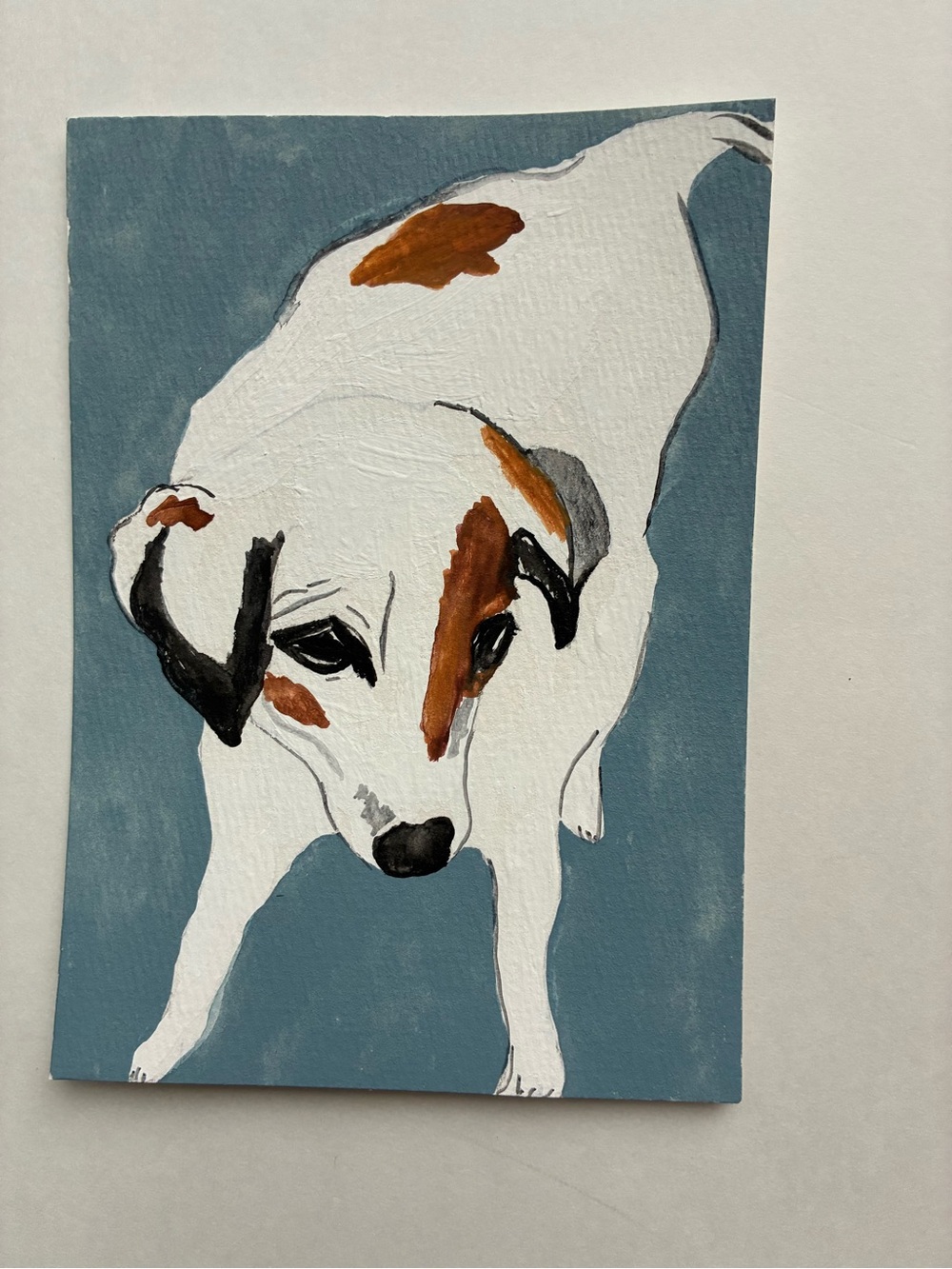Dog Watercolor Painting Wall Art